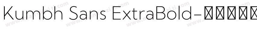 Kumbh Sans ExtraBold字体转换